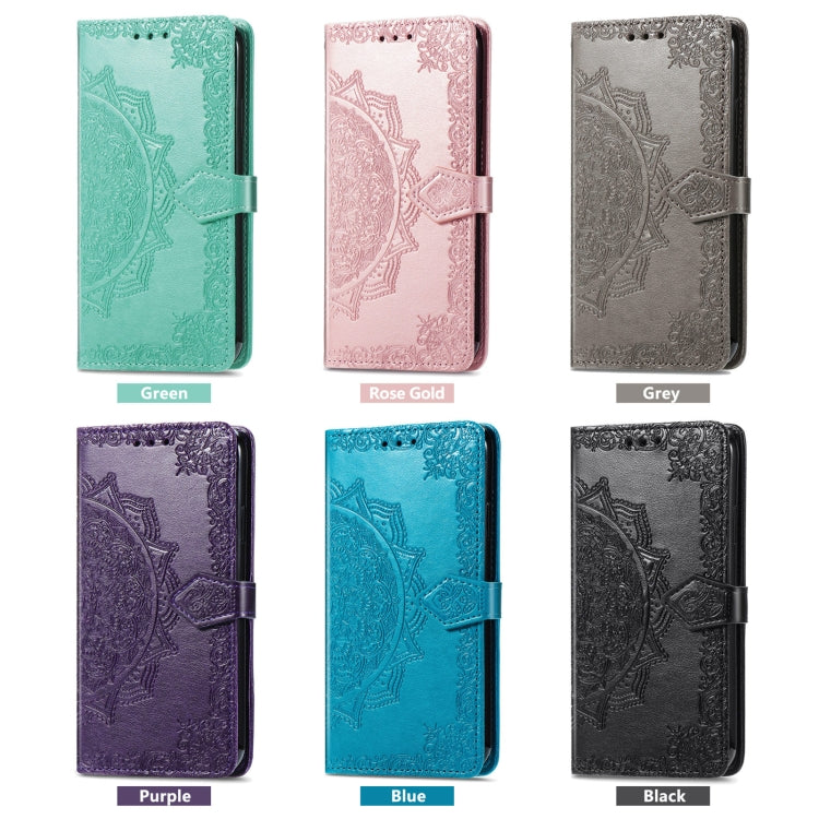 For Huawei Pura 70 Mandala Flower Embossed Leather Phone Case(Rose Gold)
