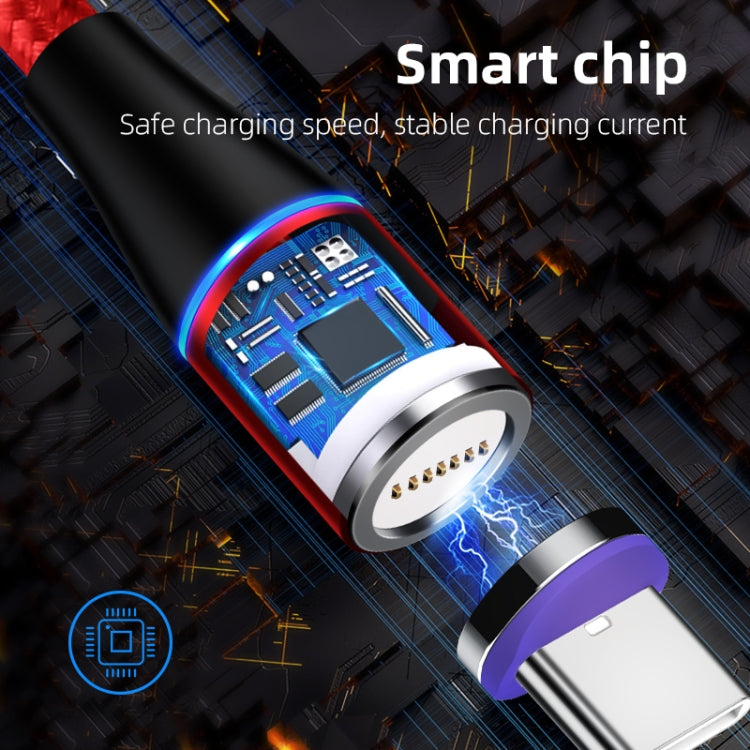 ENKAY 2 in 1 5A USB to Type-C + 8 Pin Magnetic Fast Charging Data Cable with LED Light, Length: 1m(Black) - free shipping - PMC Jewellery - Order now!