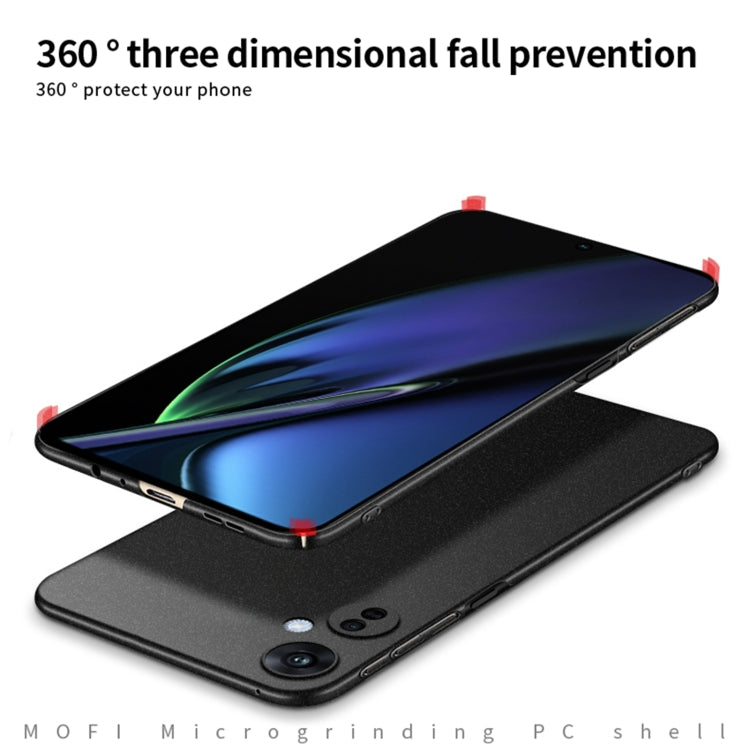 For OPPO K11X 5G MOFI Fandun Series Frosted PC Ultra-thin All-inclusive Phone Case(Green)