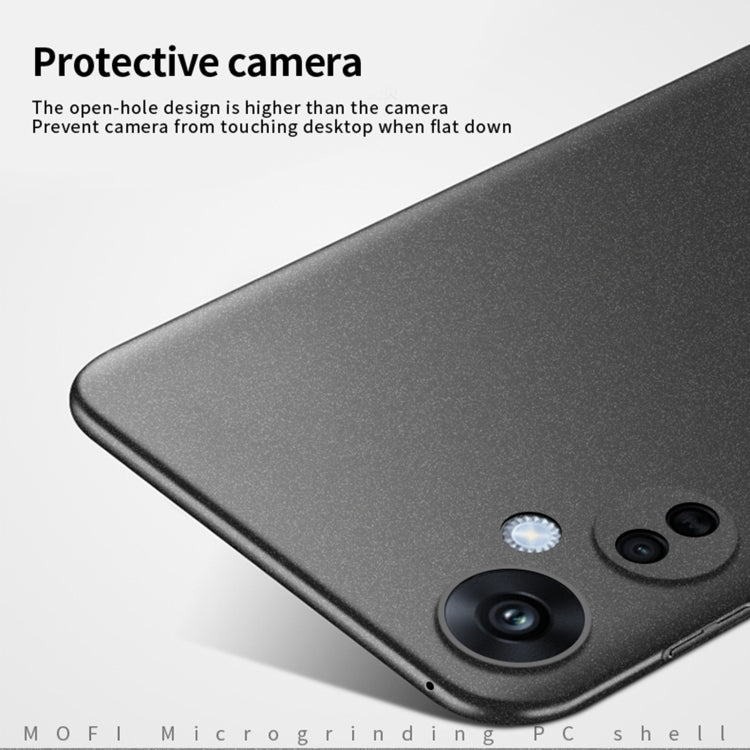 For OPPO K11X 5G MOFI Fandun Series Frosted PC Ultra-thin All-inclusive Phone Case(Green)