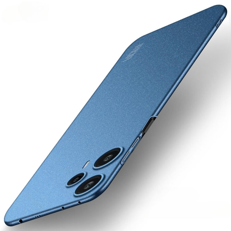 For Xiaomi Redmi Note 12 Turbo MOFI Fandun Series Frosted PC Ultra-thin All-inclusive Phone Case(Blue)