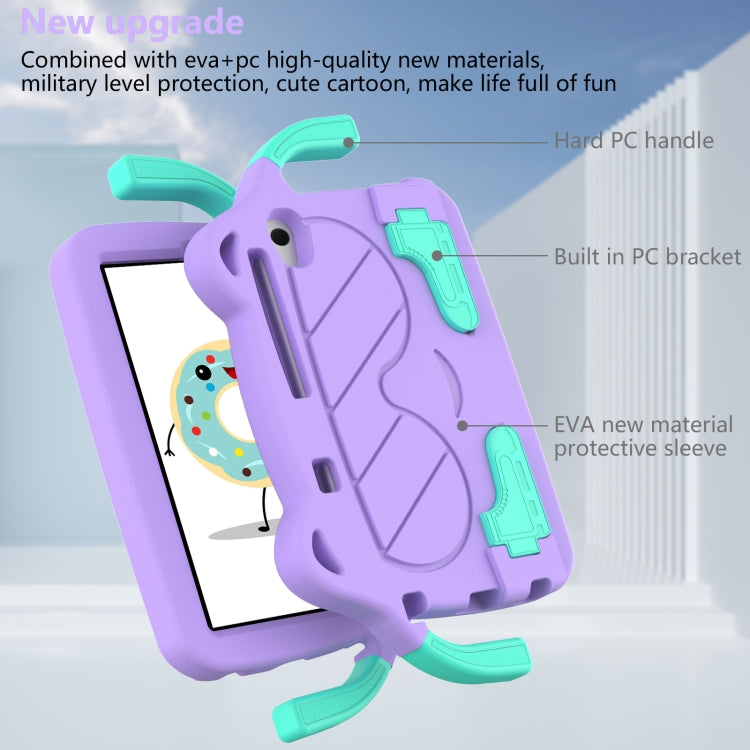 For TCL LE 2023 / Tab 8 2022 Ice Baby EVA Shockproof Hard PC Tablet Case(Light Purple+Mint Green)