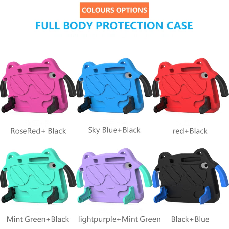 For TCL LE 2023 / Tab 8 2022 Ice Baby EVA Shockproof Hard PC Tablet Case(Rose Red+Black)