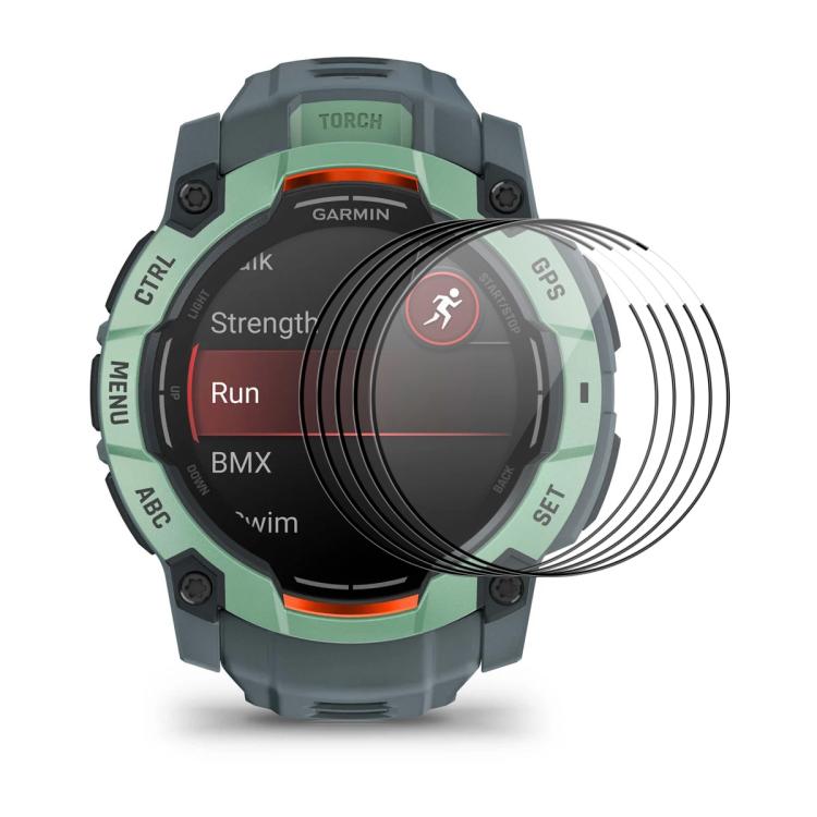 For Garmin Instinct 3 AMOLED / Solar 50mm 5pcs ENKAY 3D Full Coverage Soft PC Edge PMMA HD Screen Protector Film