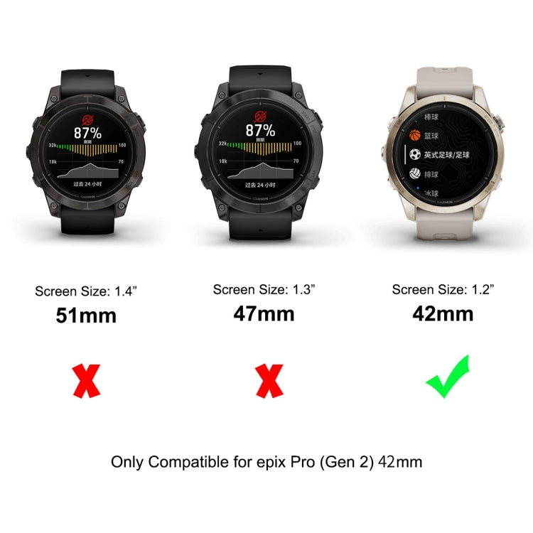 For Garmin Epix Pro Gen 2 42mm 10pcs ENKAY 3D Full Coverage Soft PC Edge PMMA HD Screen Protector Film