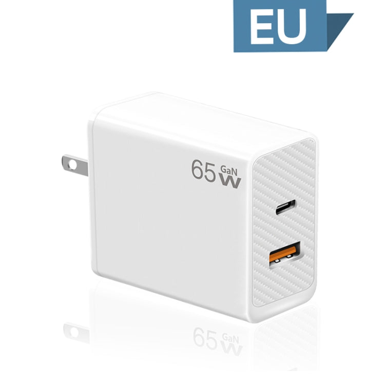 GaN PD48W Type-C PD3.0 + USB3.0 Fast Charger ,US Plug(White)