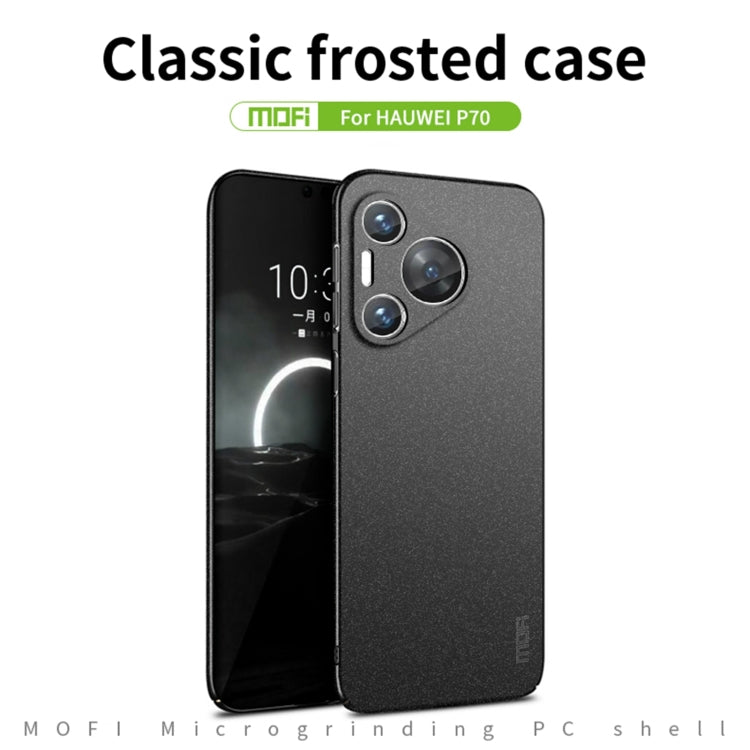 For Huawei P70 MOFI Fandun Series Frosted PC Ultra-thin All-inclusive Phone Case(Red)