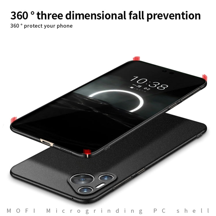 For Huawei P70 Pro MOFI Fandun Series Frosted PC Ultra-thin All-inclusive Phone Case(Blue)