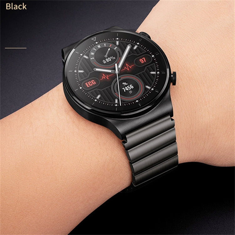 For Samsung Galaxy Watch 3 45mm One Bead Titanium Alloy Watch Band(Black)
