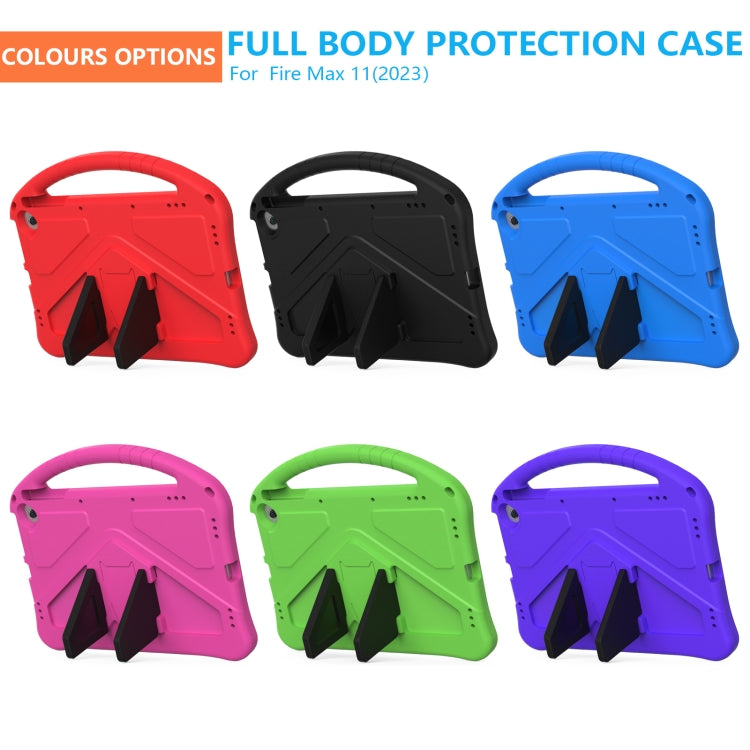 For Amazon Fire Max 11 2023 EVA Shockproof Tablet Case with Holder(Red) - Amazon by PMC TechLife | Online Shopping South Africa | PMC TechLife | Buy Now Pay Later Mobicred