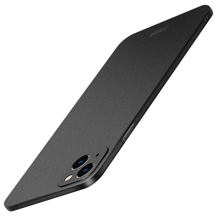 For iPhone 15 Plus MOFI Fandun Series Frosted PC Ultra-thin All-inclusive Phone Case(Black)