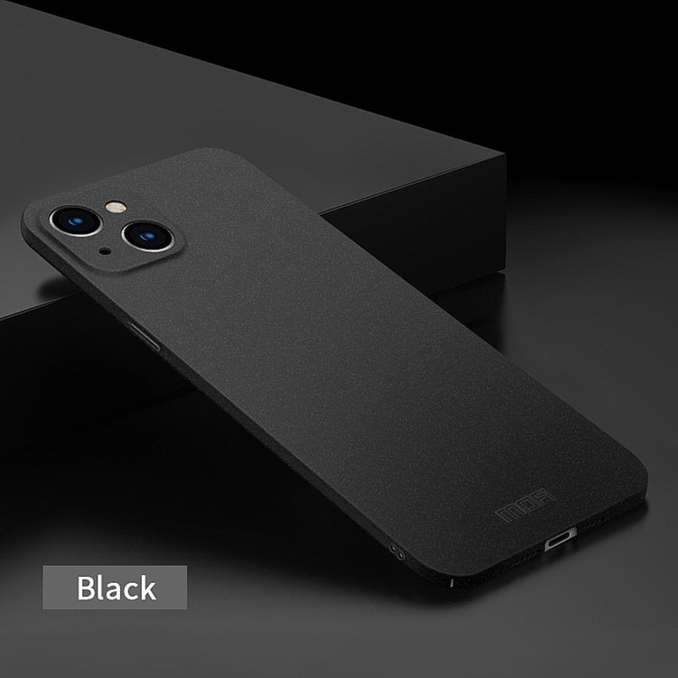 For iPhone 15 Plus MOFI Fandun Series Frosted PC Ultra-thin All-inclusive Phone Case(Black)