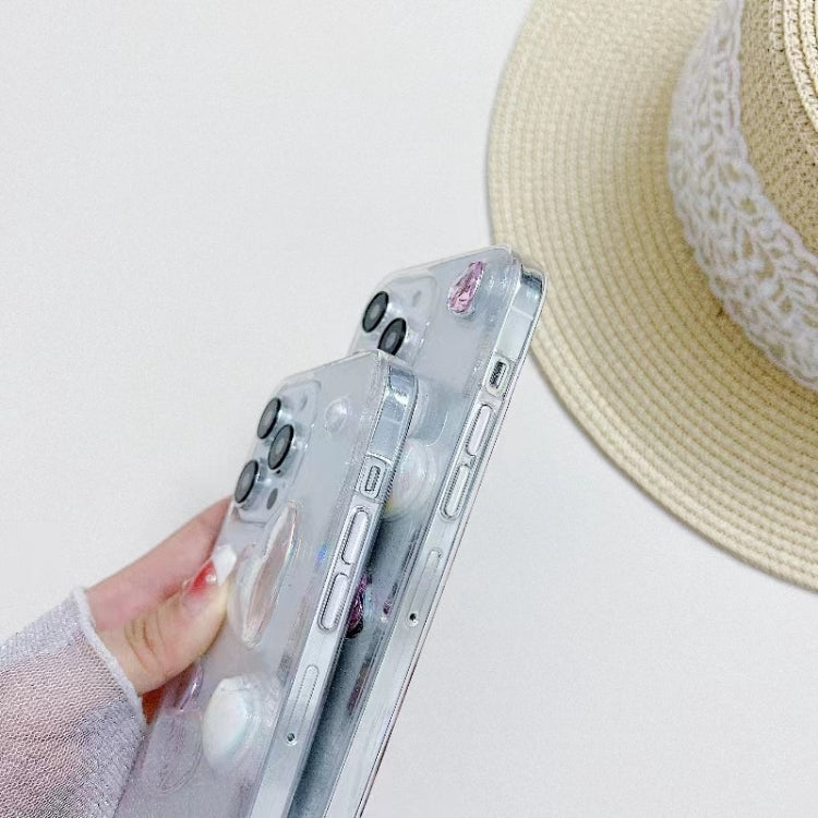 For iPhone X Max Love Epoxy TPU Phone Case(Transparent) - free shipping - PMC TechLife - Order now!