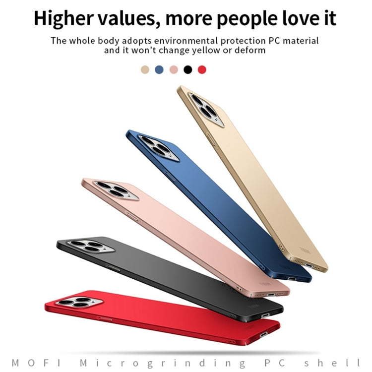 For iPhone 15 Plus MOFI Frosted PC Ultra-thin Hard Phone Case(Red)