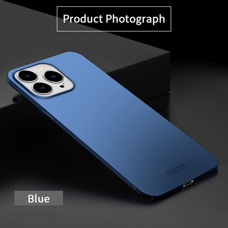 For iPhone 15 Pro Max MOFI Frosted PC Ultra-thin Hard Phone Case(Blue)