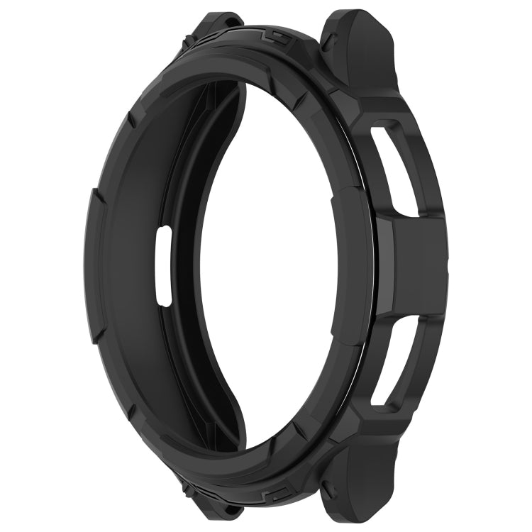 For Samsung Galaxy Watch 6 Classic 43mm Rotating Ring + TPU Armor Watch Protective Case(Black)