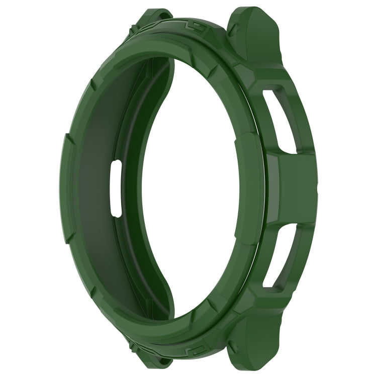 For Samsung Galaxy Watch 6 Classic 43mm Rotating Ring + TPU Armor Watch Protective Case(Green)