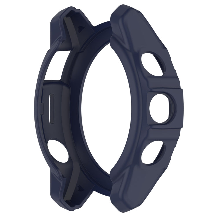 For Garmin Epix Pro / Epix Pro Gen 2 47mm / Fenix 7 / 7 Pro Armored TPU Half Wrapped Watch Protective Case(Blue)