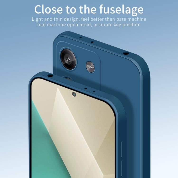 For Xiaomi Redmi Note 13 5G PINWUYO Sense Series Liquid Silicone TPU Phone Case(Black)