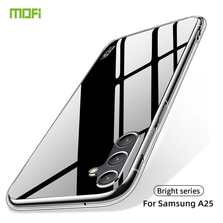For Samsung Galaxy A25 MOFI Ming Series Ultra-thin TPU Phone Case(Transparent)