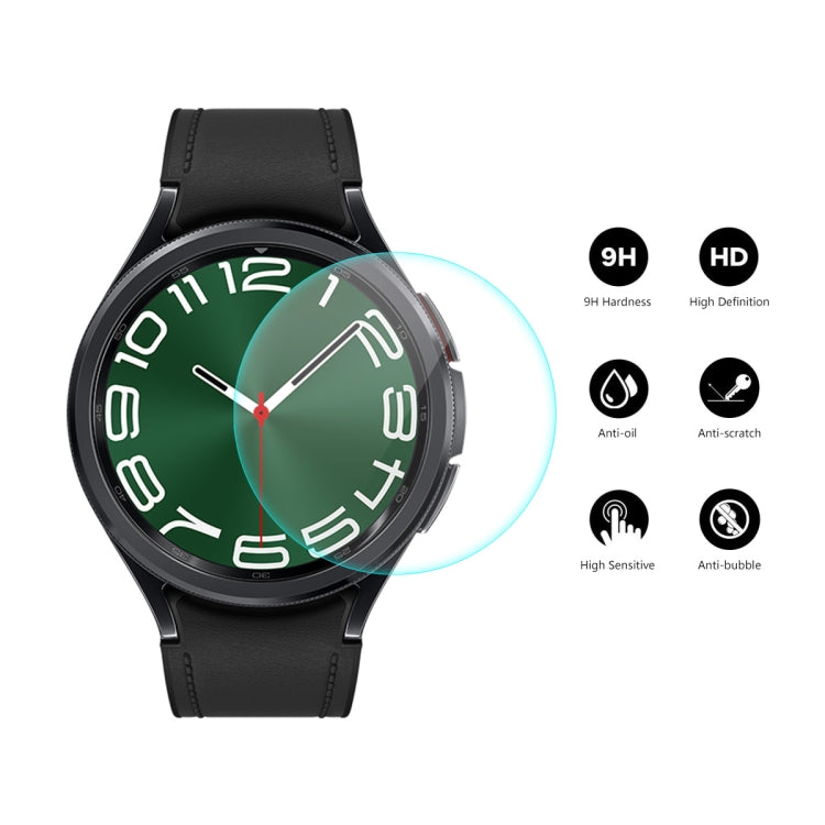 For Samsung Galaxy Watch6 Classic / Ultra 47mm 2pcs ENKAY 0.2mm 9H Tempered Glass Screen Protector Watch Film