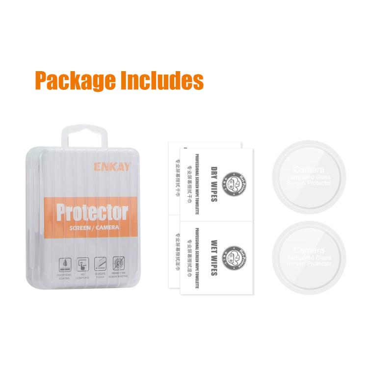 For Samsung Galaxy Watch8 40mm 2pcs ENKAY 0.2mm 9H Tempered Glass Screen Protector Watch Film - free shipping - PMC TechLife - Order now!