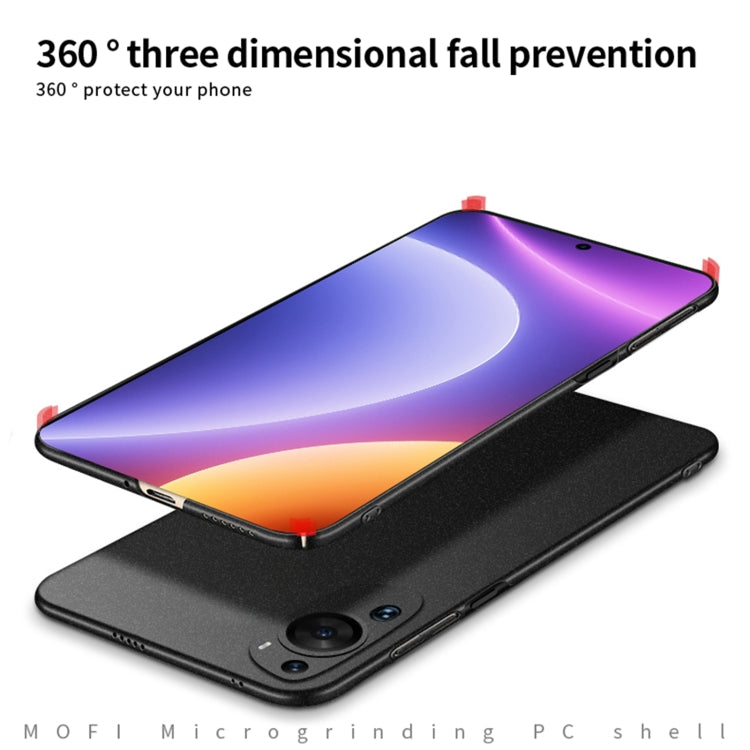For Xiaomi Redmi Note 12 Turbo /Poco F5 5G MOFI Fandun Series Frosted PC Ultra-thin All-inclusive Phone Case(Gray)