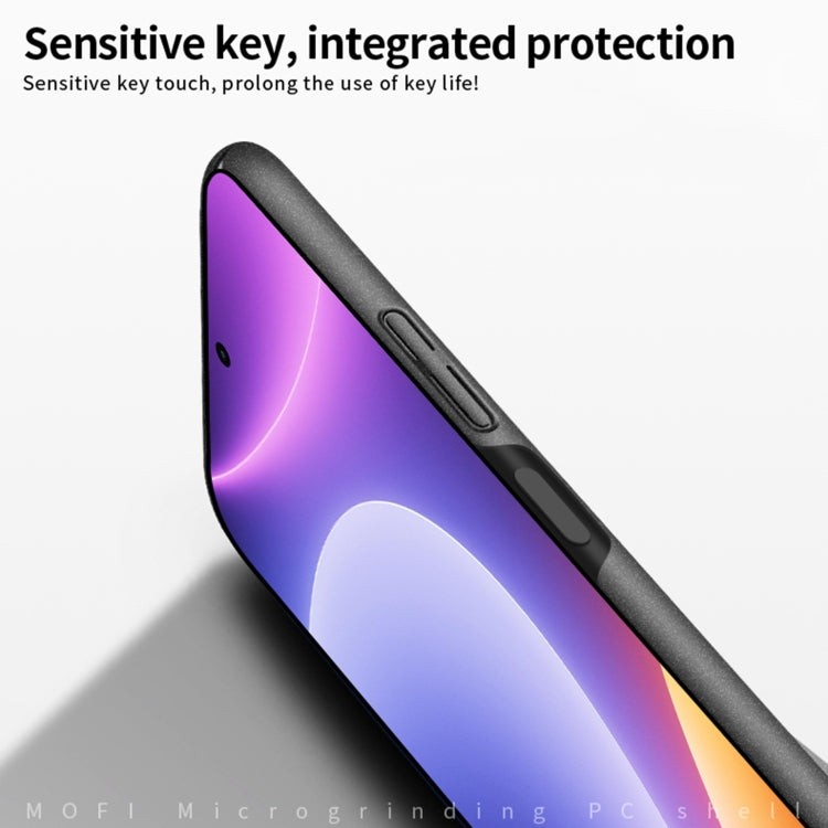 For Xiaomi Redmi Note 12 Turbo /Poco F5 5G MOFI Fandun Series Frosted PC Ultra-thin All-inclusive Phone Case(Gray)