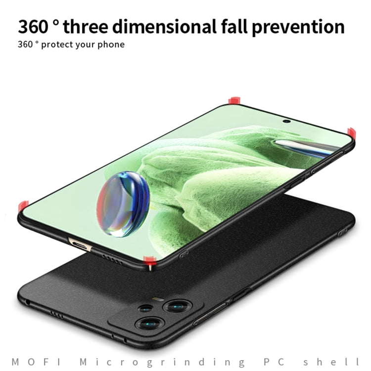 For Xiaomi Redmi Note 12 Pro Global MOFI Fandun Series Frosted PC Ultra-thin All-inclusive Phone Case(Red)
