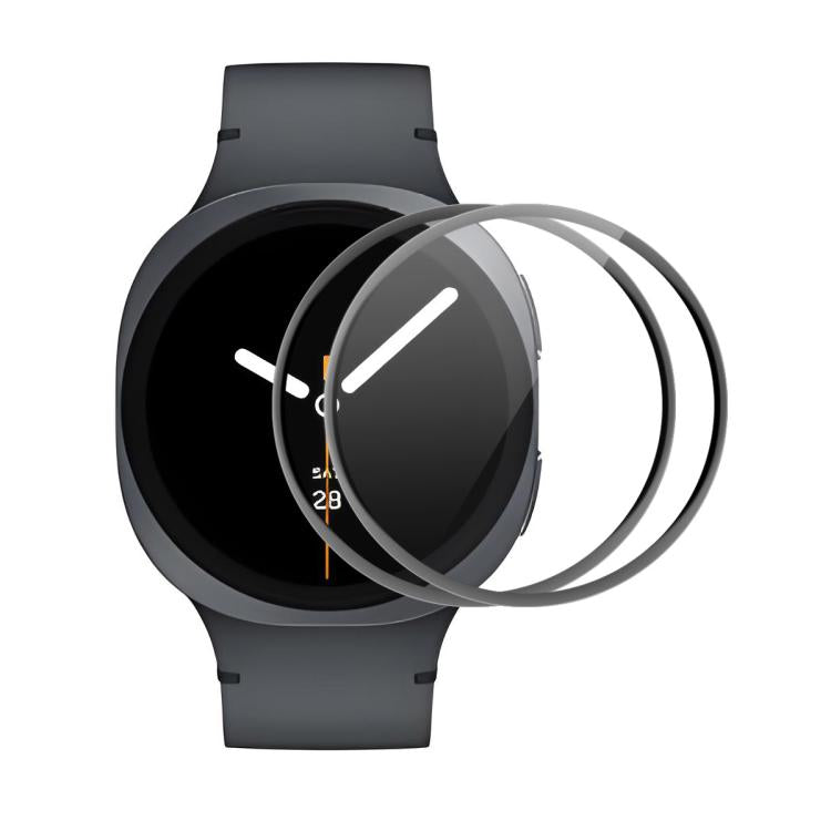 For Samsung Galaxy Watch8 40mm 2pcs ENKAY 3D Full Coverage Soft PC Edge PMMA HD Screen Film