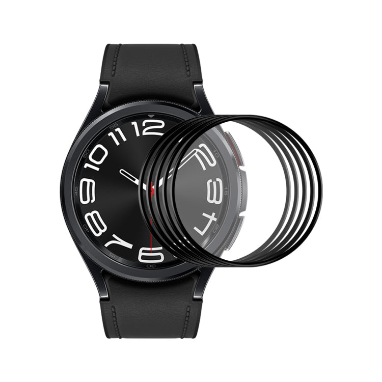 For Samsung Galaxy Watch6 Classic 43mm 5pcs ENKAY 3D Full Coverage Soft PC Edge PMMA HD Screen Film