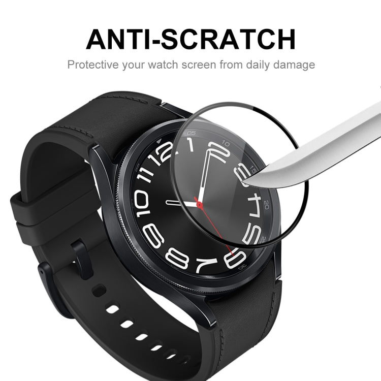 For Samsung Galaxy Watch6 Classic 43mm 5pcs ENKAY 3D Full Coverage Soft PC Edge PMMA HD Screen Film