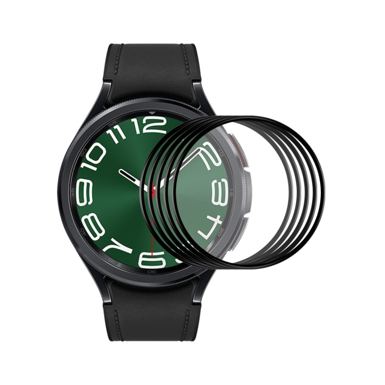 For Samsung Galaxy Watch6 Classic / Ultra 47mm 5pcs ENKAY 3D Full Coverage Soft PC Edge PMMA HD Screen Film