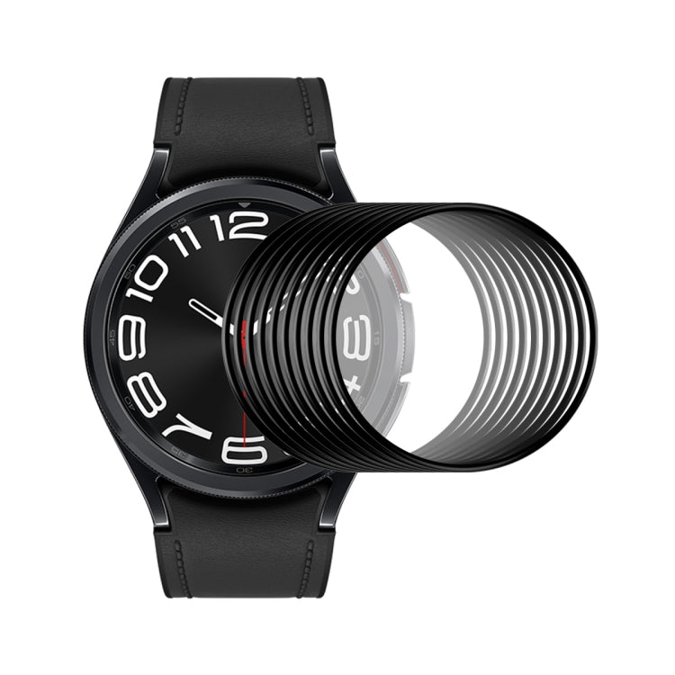 For Samsung Galaxy Watch6 Classic 43mm 10pcs ENKAY 3D Full Coverage Soft PC Edge PMMA HD Screen Film