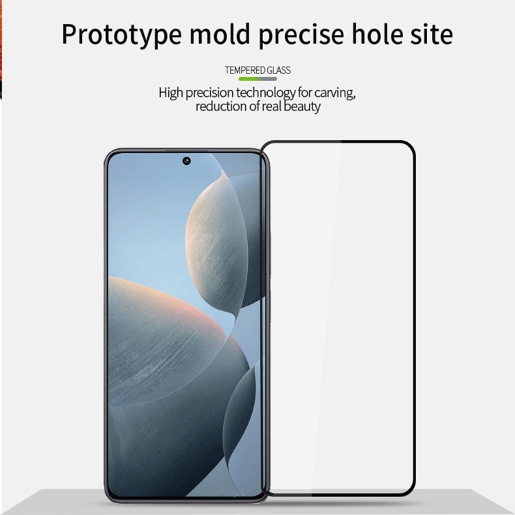 For Xiaomi Redmi K70E PINWUYO 9H 2.5D Full Screen Tempered Glass Film(Black)
