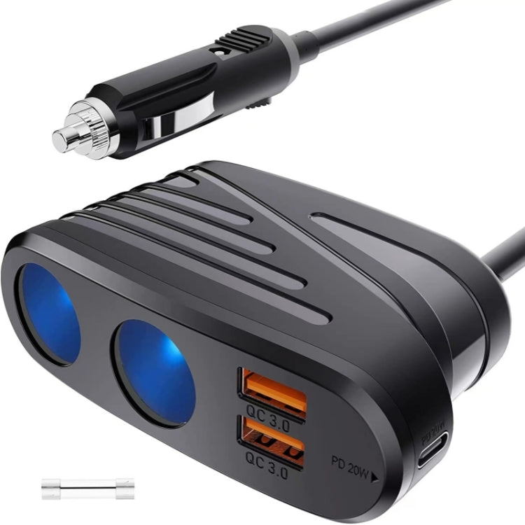 TR-31 PD 18W High Power Type-C + Dual USB QC 3.0 Fast Charger - Car Charger by PMC TechLife | Online Shopping South Africa | PMC TechLife | Buy Now Pay Later Mobicred