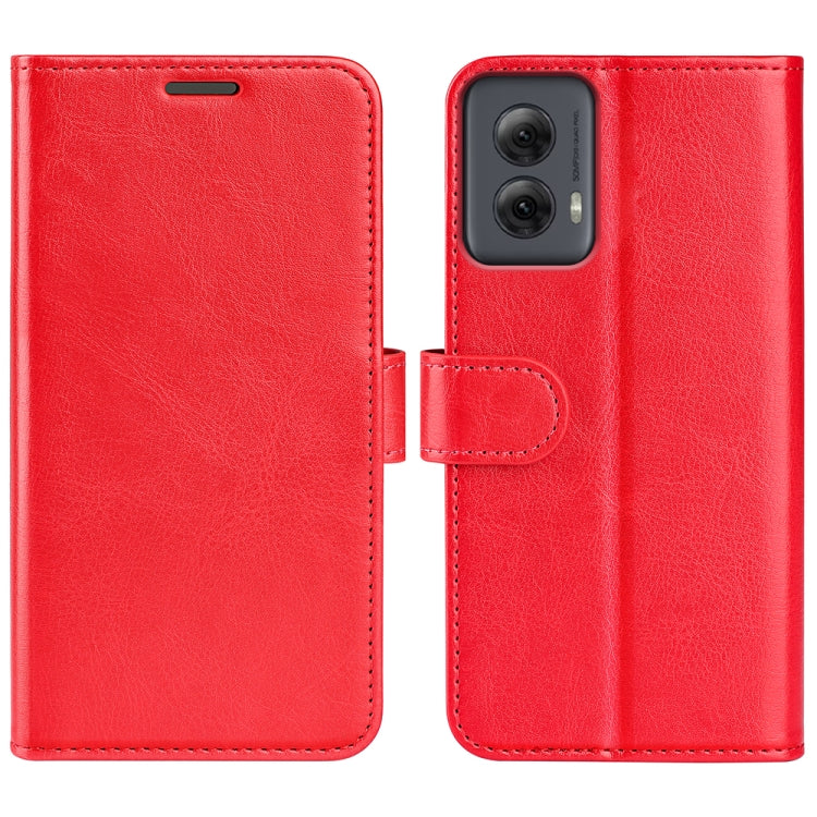 For Motorola Moto G Power 5G 2024 R64 Texture Horizontal Flip Leather Phone Case(Red)