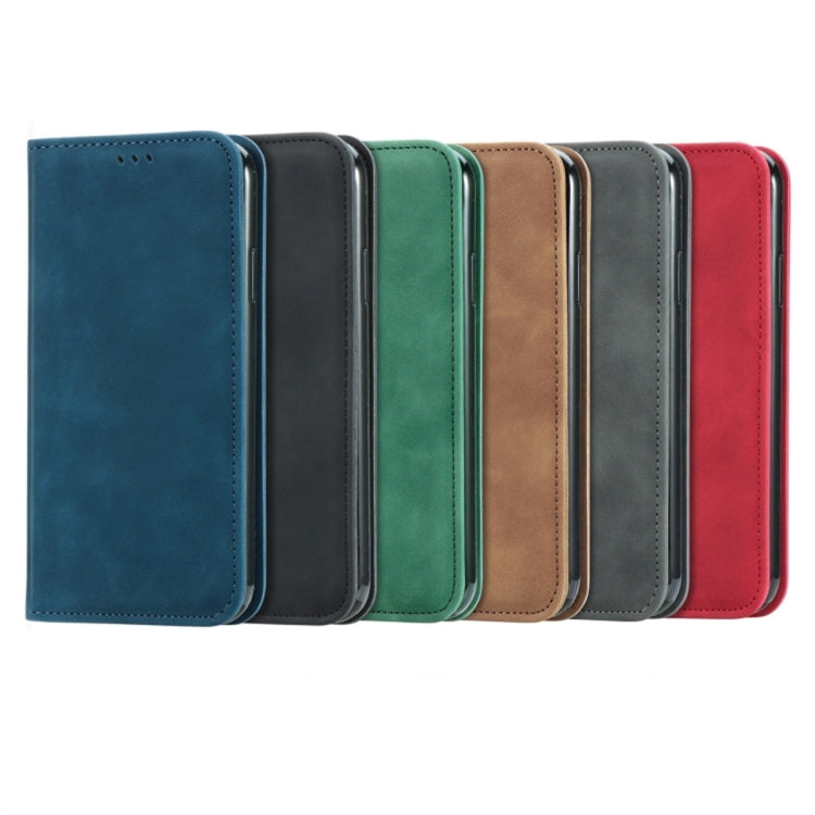 For iPhone 16e Retro Skin Feel Magnetic Flip Leather Phone Case(Green) - iPhone 16e Cases by PMC Jewellery | Online Shopping South Africa | PMC Jewellery | Buy Now Pay Later Mobicred