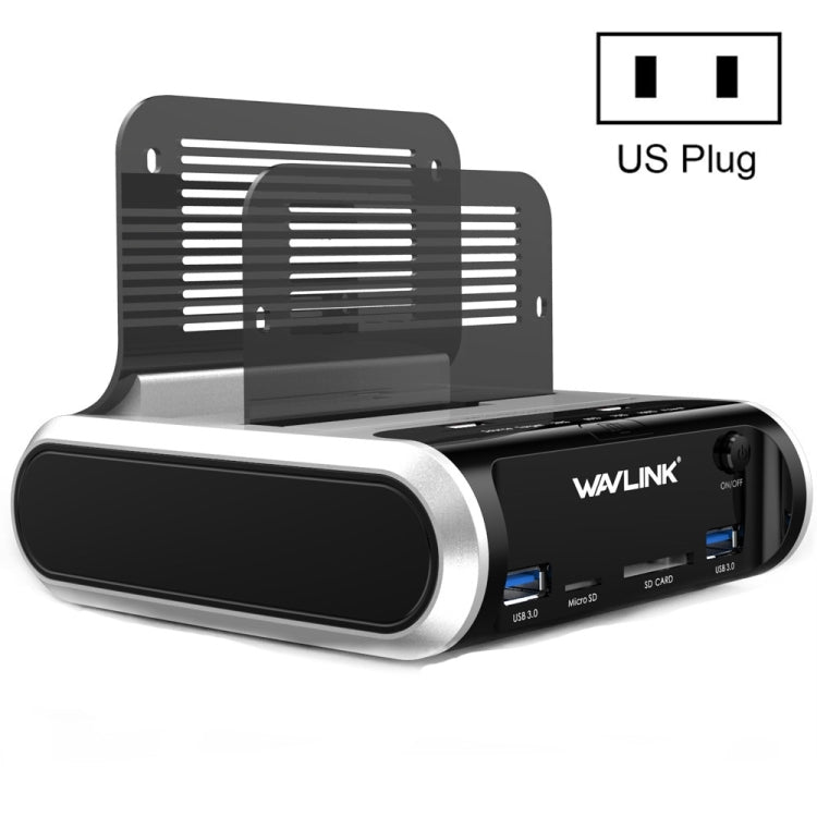 Wavlink ST336A SSD HDD Fast Offline Clone SATA USB 3.0 External Hard Drive Case(US Plug)