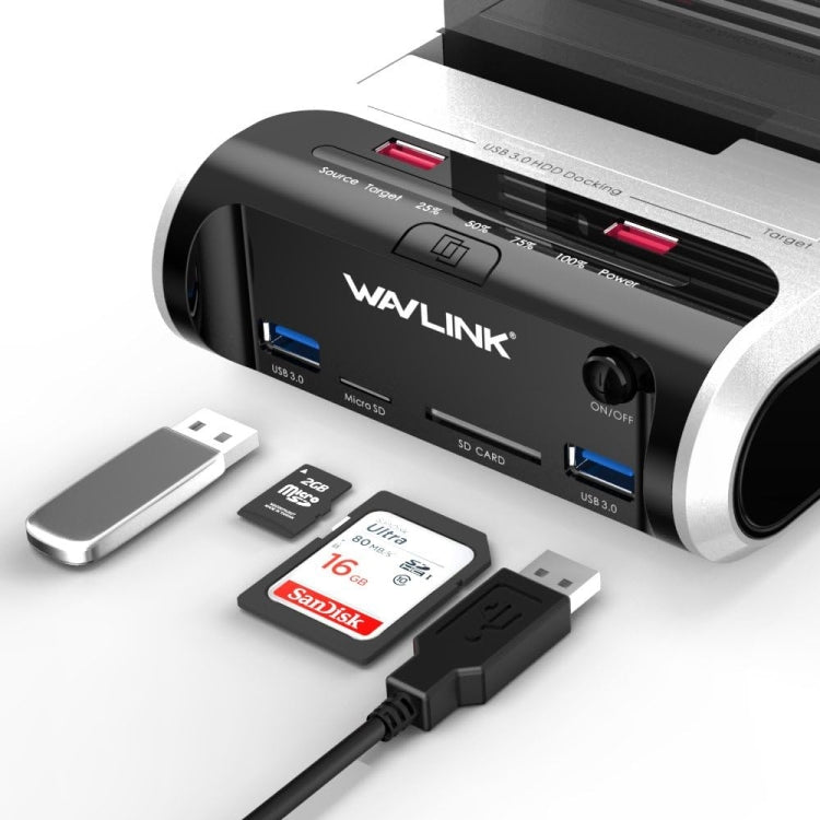 Wavlink ST336A SSD HDD Fast Offline Clone SATA USB 3.0 External Hard Drive Case(AU Plug)