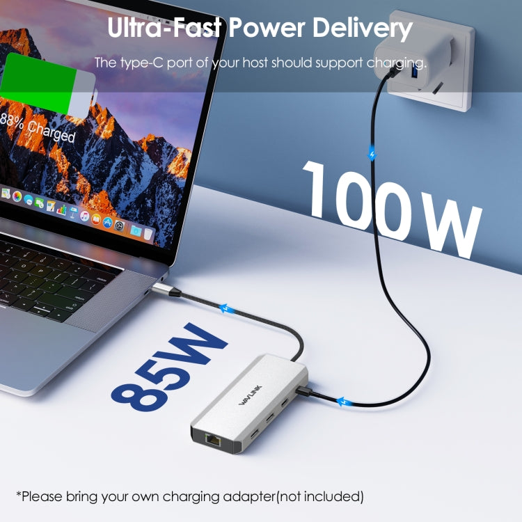 Wavlink UMD303 4K HDMI Multiport Adapter USB-C HUB Triple Monitor 12-in-1 Laptop Docking Station - free shipping - PMC Jewellery - Order now!