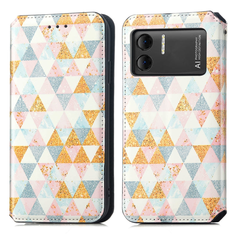 For DOOGEE X98 Pro / X98 CaseNeo Colorful Magnetic Leather Phone Case(Nordic Rhombus)