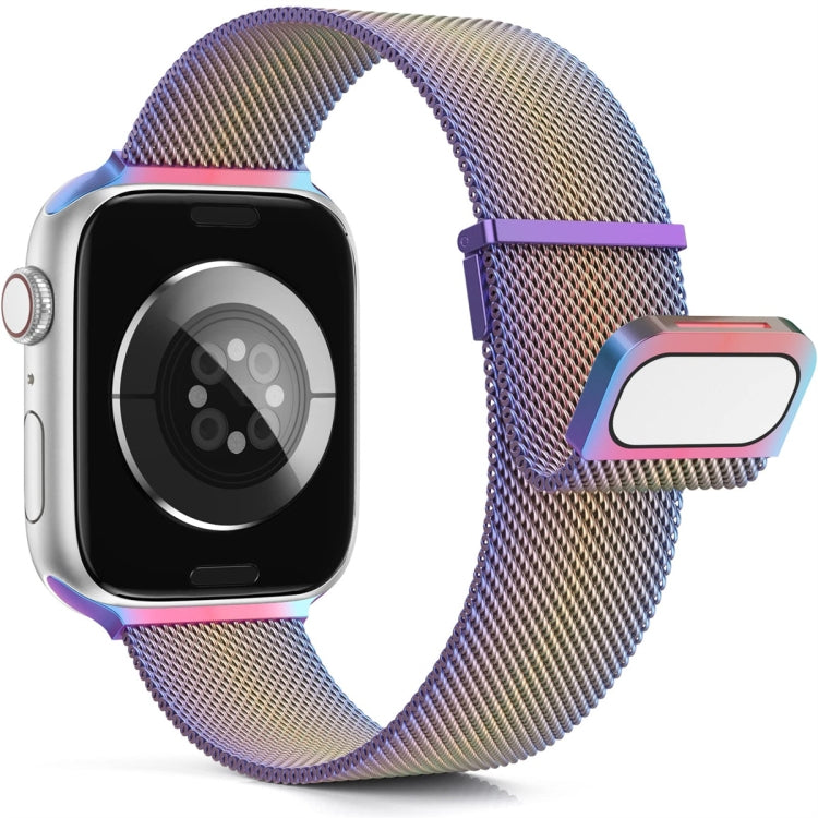 For Apple Watch SE 2022 44mm Milan Double Magnetic Steel Mesh Watch Band(Color)