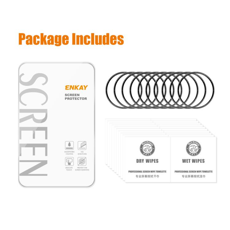 For Huawei Watch 5 46mm 10pcs ENKAY 3D Full Coverage Soft PC Edge PMMA HD Screen Film