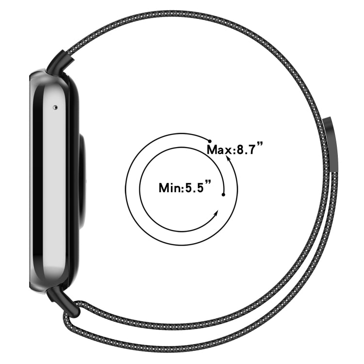 For Xiaomi Mi Band 8 Pro Milan Magnetic Steel Mesh Watch Band(Silver) - Watch Bands by PMC TechLife | Online Shopping South Africa | PMC TechLife