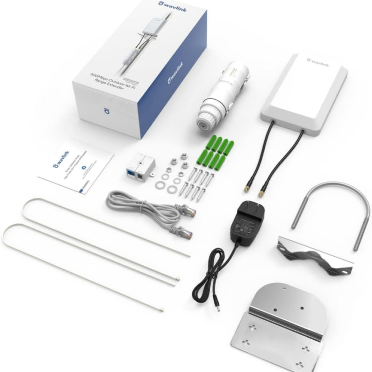 WAVLINK WN570HP2 Outdoor Weatherproof 300Mps WiFi Extender Wireless AP Repeater, Plug:EU Plug - free shipping - PMC TechLife - Order now!