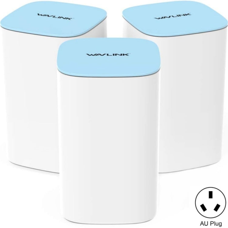 WAVLINK WN551K3 3pcs AC3000 WiFi Wireless Repeater Built-in Antenna Tri-Band Mesh Wireless Router, Plug:AU Plug - free shipping - PMC Jewellery - Order now!