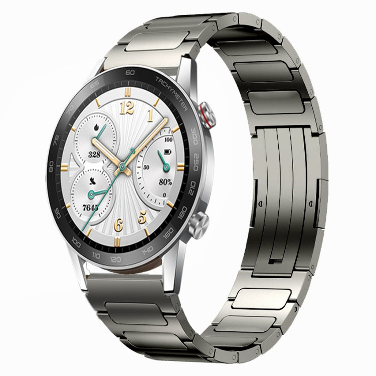 For Honor Watch GS 3i 22mm I-Shaped Titanium Alloy Watch Band(Grey)