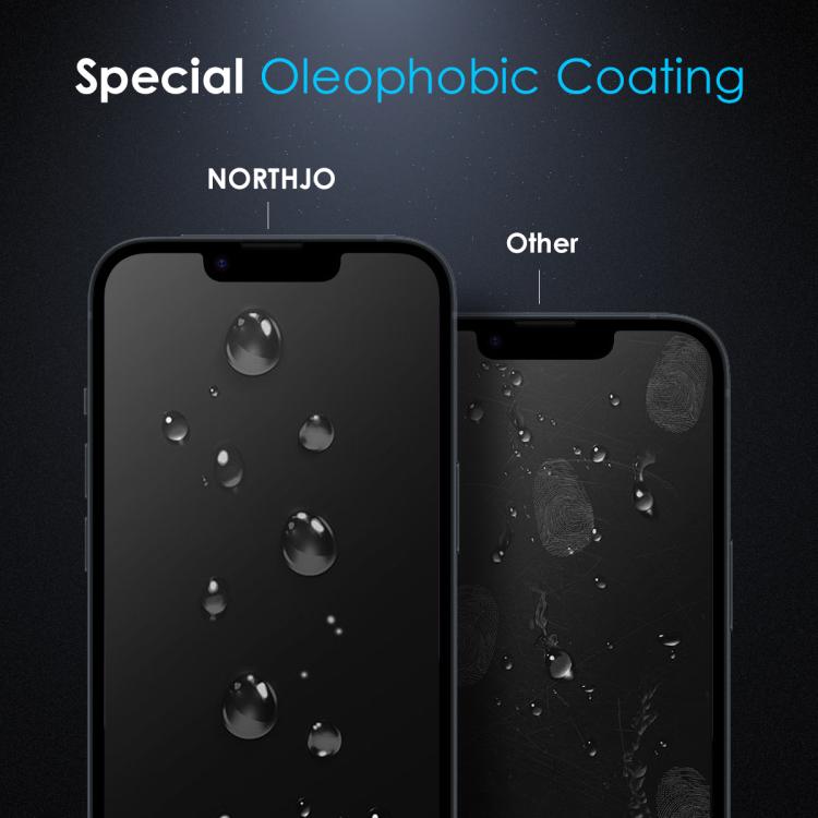 For iPhone 16e NORTHJO A++ 0.3mm 28 Degree Privacy Screen Tempered Glass Film