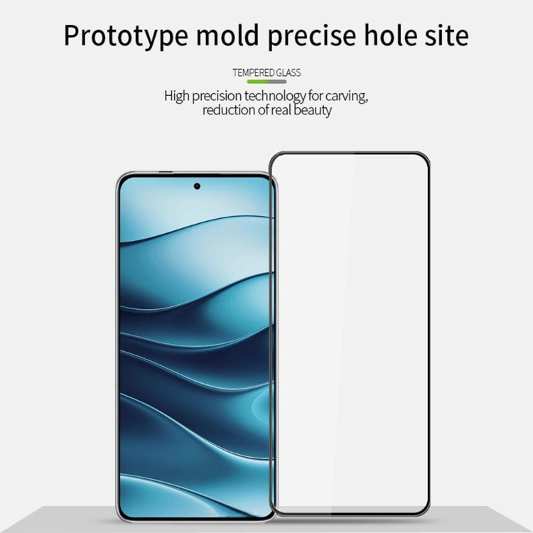 For Xiaomi Redmi Note 14 PINWUYO 9H 3D Full Screen Explosion-proof Tempered Glass Film(Black)
